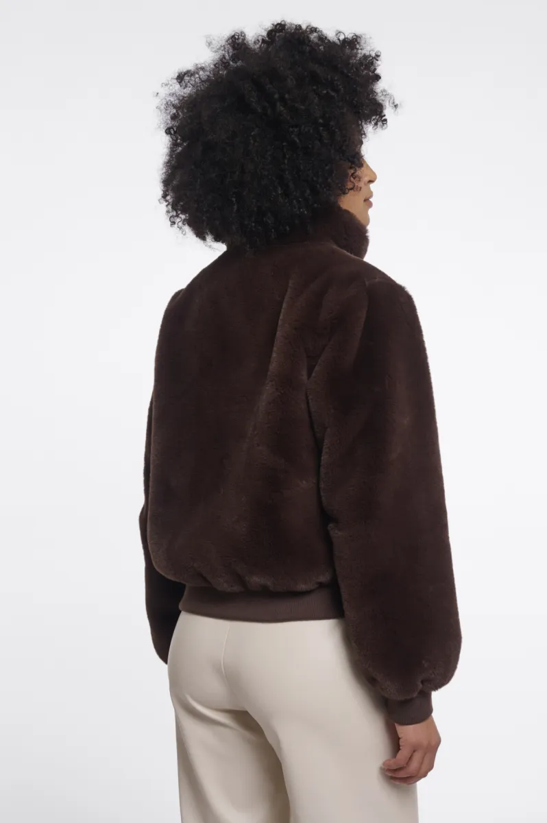 rino-pelle-short-faux-fur-jacket-ambra7002611-11099-coffee-roast-cafe-2 RINO & PELLE-Short Faux Fur Jacket-Ambra.7002611-11099 Coffee Roast-CAFE