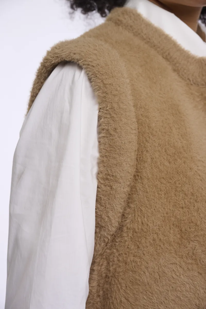 RINO & PELLE-Short Waistcoat-Elona.5002611-11101 Sahara Desert-ZAND