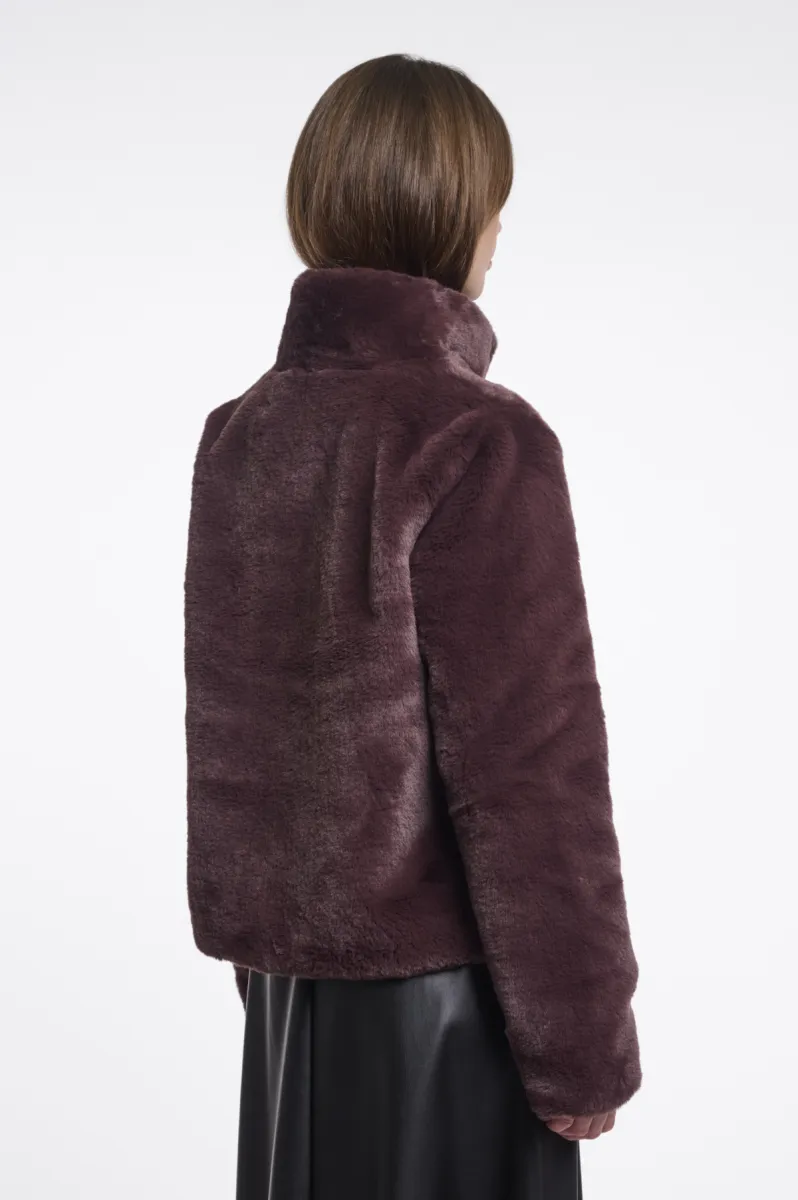 rino-pelle-single-breasted-faux-fur-jacket-vie7002611-10873-chocolate-bean-chocolade-2 RINO & PELLE-Single Breasted Faux Fur Jacket-Vie.7002611-10873 Chocolate Bean-CHOCOLADE