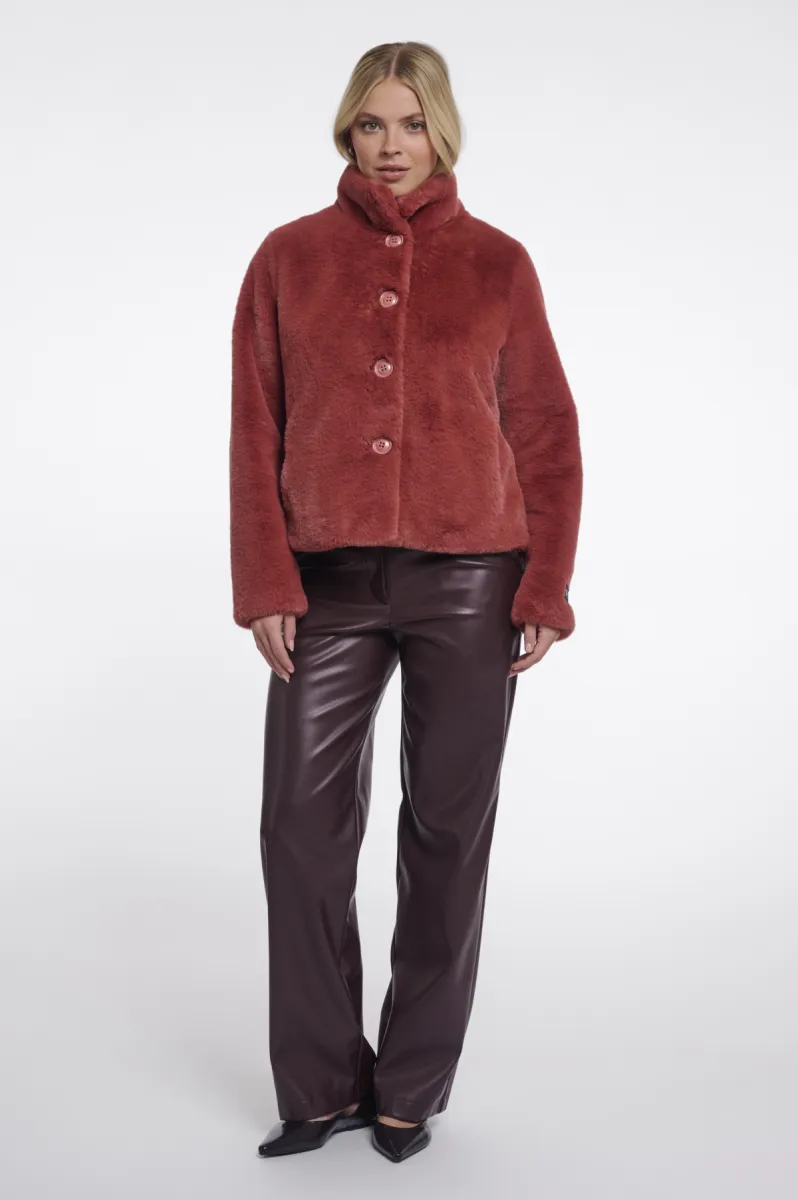rino-pelle-single-breasted-faux-fur-jacket-vie7002611-11164-antique-rouge-bordeaux-3 RINO & PELLE-Single Breasted Faux Fur Jacket-Vie.7002611-11164 Antique Rouge-BORDEAUX