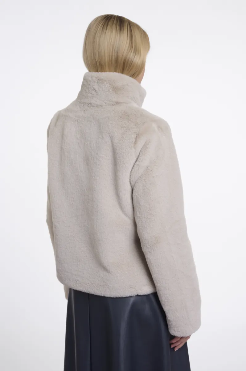 rino-pelle-single-breasted-faux-fur-jacket-vie7002611-9030-birch-creme-2 RINO & PELLE-Single Breasted Faux Fur Jacket-Vie.7002611-9030 Birch-CREME