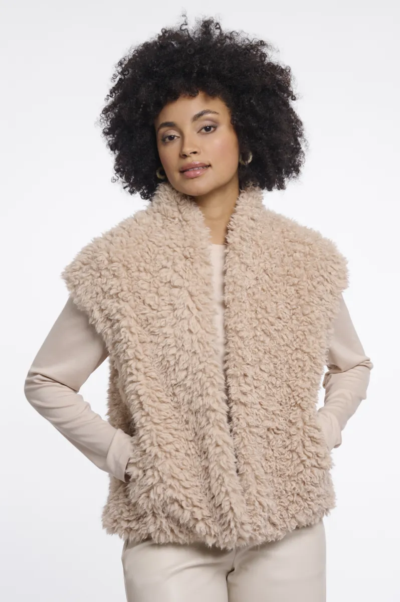 RINO & PELLE-Waistcoat-Freya.7002611-10866 Oat-BEIGE