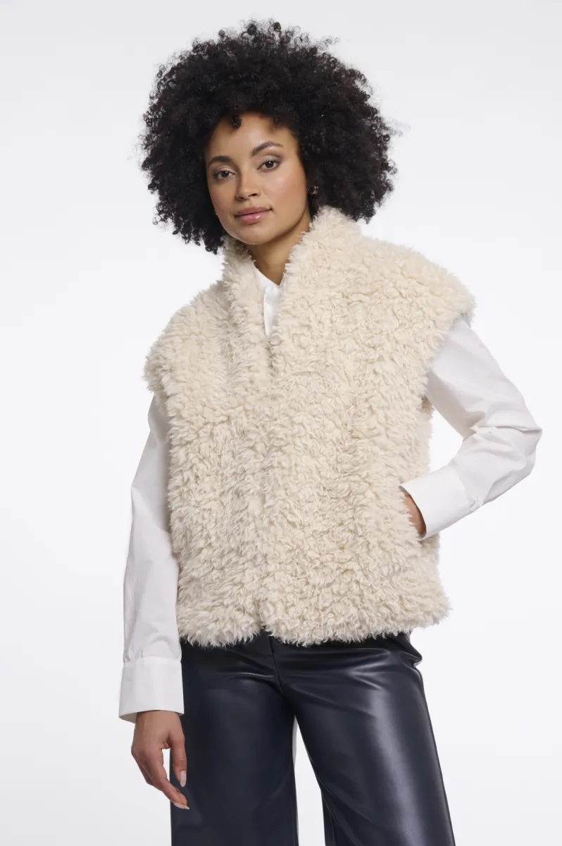 RINO & PELLE-Waistcoat-Freya.7002611-9030 Birch-CREME