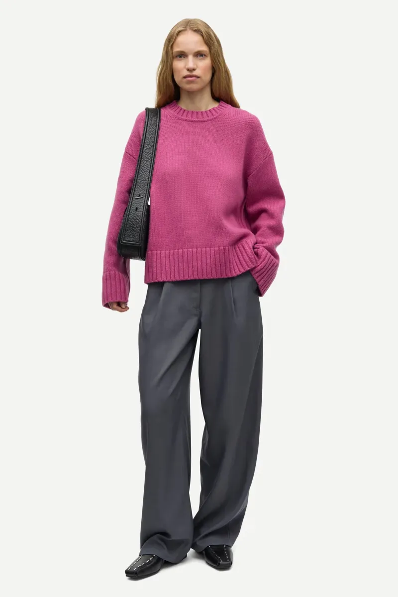 samsoe-samsoe-sakeilu-sweater-11250-f25300009-red-violet-rood-1 Samsoe Samsoe-Sakeilu sweater 11250-F25300009-Red Violet-ROOD