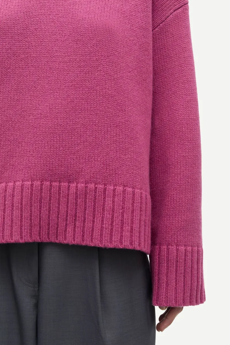 samsoe-samsoe-sakeilu-sweater-11250-f25300009-red-violet-rood-4 Samsoe Samsoe-Sakeilu sweater 11250-F25300009-Red Violet-ROOD
