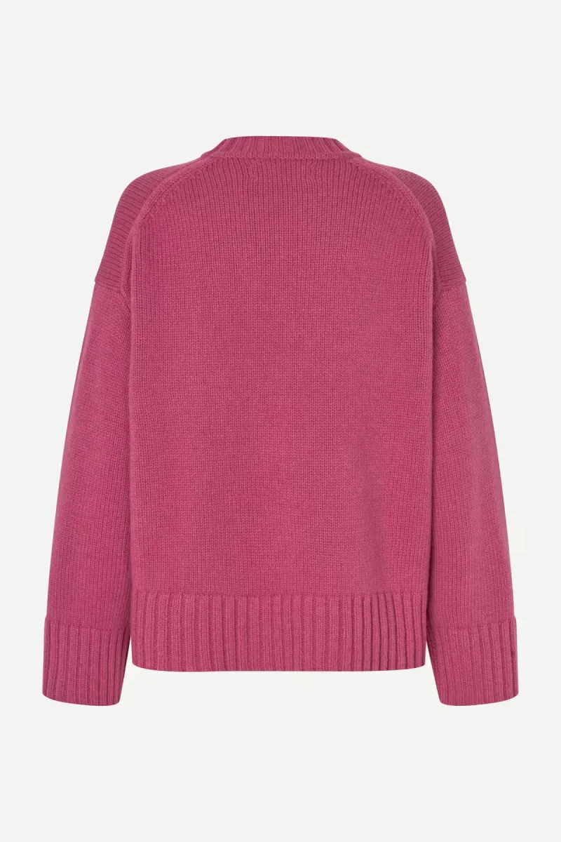 samsoe-samsoe-sakeilu-sweater-11250-f25300009-red-violet-rood-5 Samsoe Samsoe-Sakeilu sweater 11250-F25300009-Red Violet-ROOD