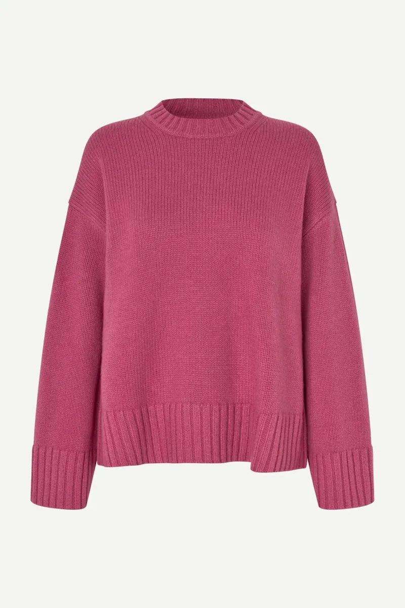Samsoe Samsoe-Sakeilu sweater 11250-F25300009-Red Violet-ROOD