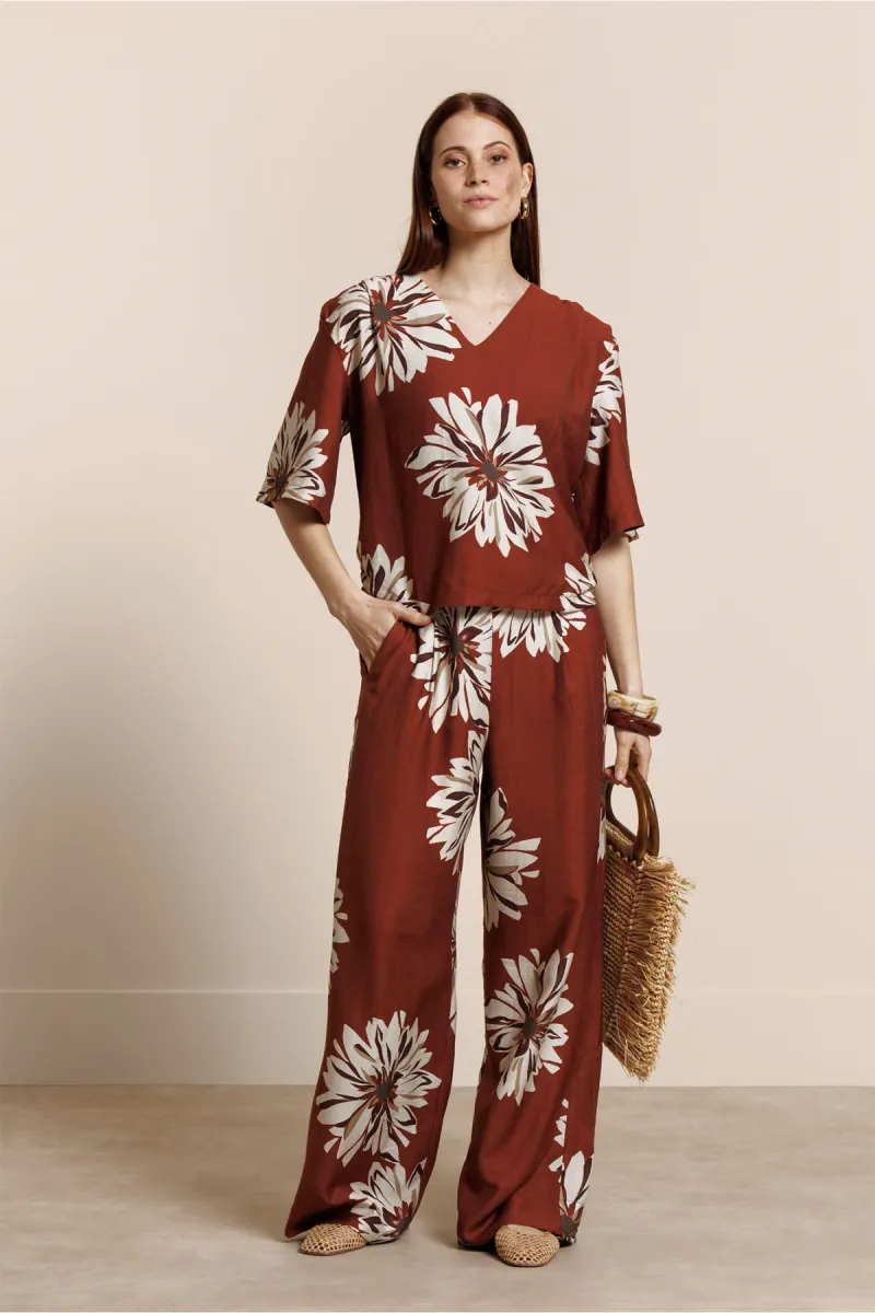 studio-anneloes-bruce-flower-trousers-14071-3301-rust-roest-2 STUDIO ANNELOES-Bruce flower trousers-14071-3301 Rust-ROEST