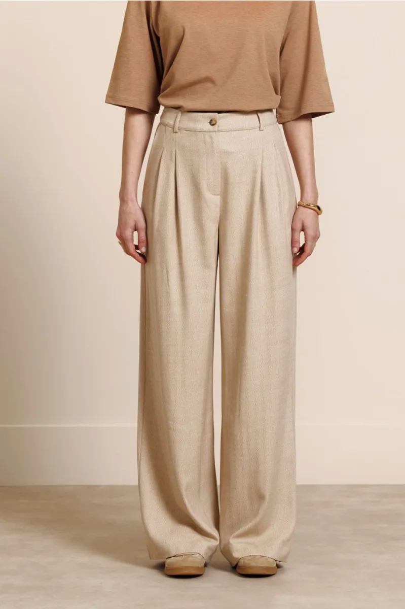STUDIO ANNELOES-Silvie trouser-14023-8400 camel-CAMEL