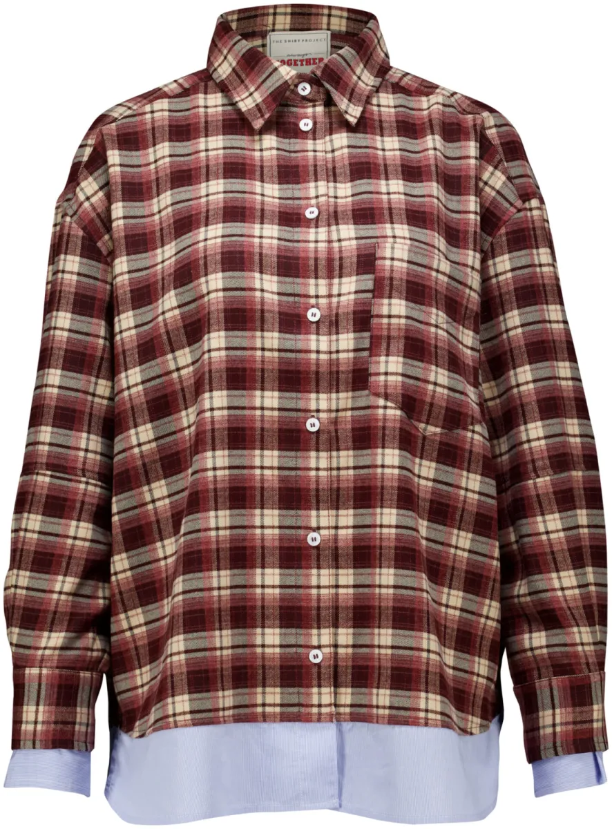 The Shirt Project-Blouse LM-51720-Brown-BRUIN