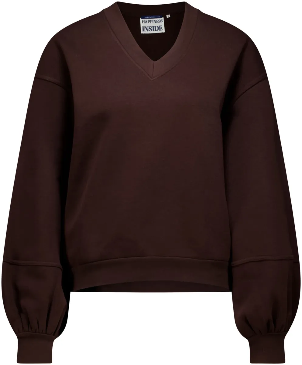 The Shirt Project-Sweat-51807-10982 Dark Brown-DONKER BRUIN