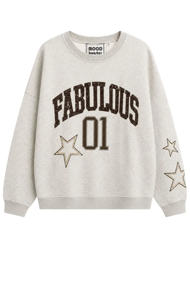 The Shirt Project-Sweater-51813-10968 Light Beige Melange-GRIJS MELEE