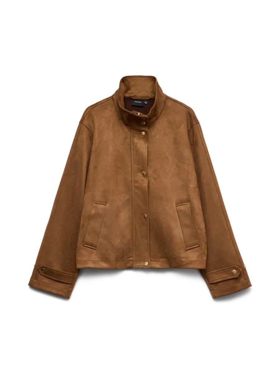 VERO MODA-VMJOSEMAJA SHORT JACKET-10346625-Cognac-COGNAC