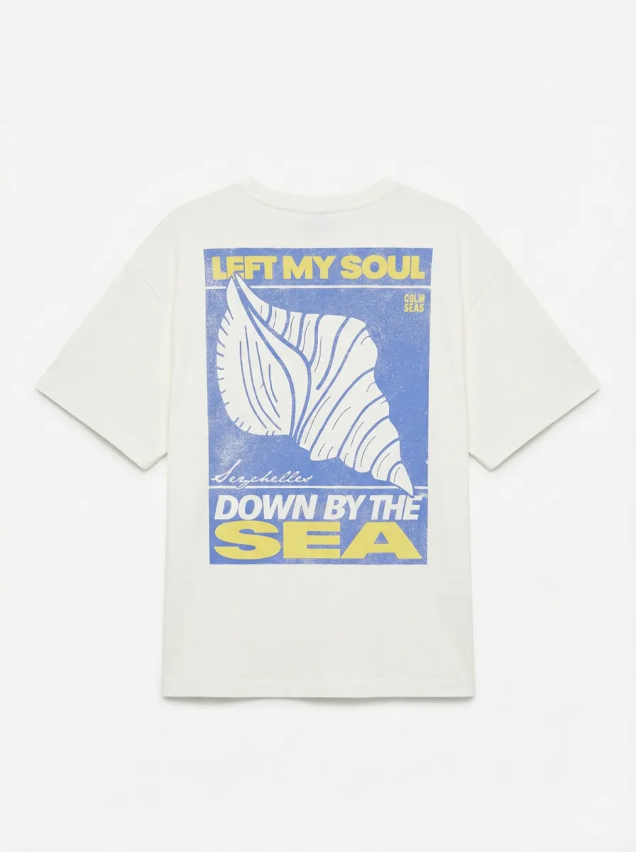 VERO MODA-VMMIRA HAILEY SS OVERSIZE TEE JRS E-10357338-Left My Soul-WIT