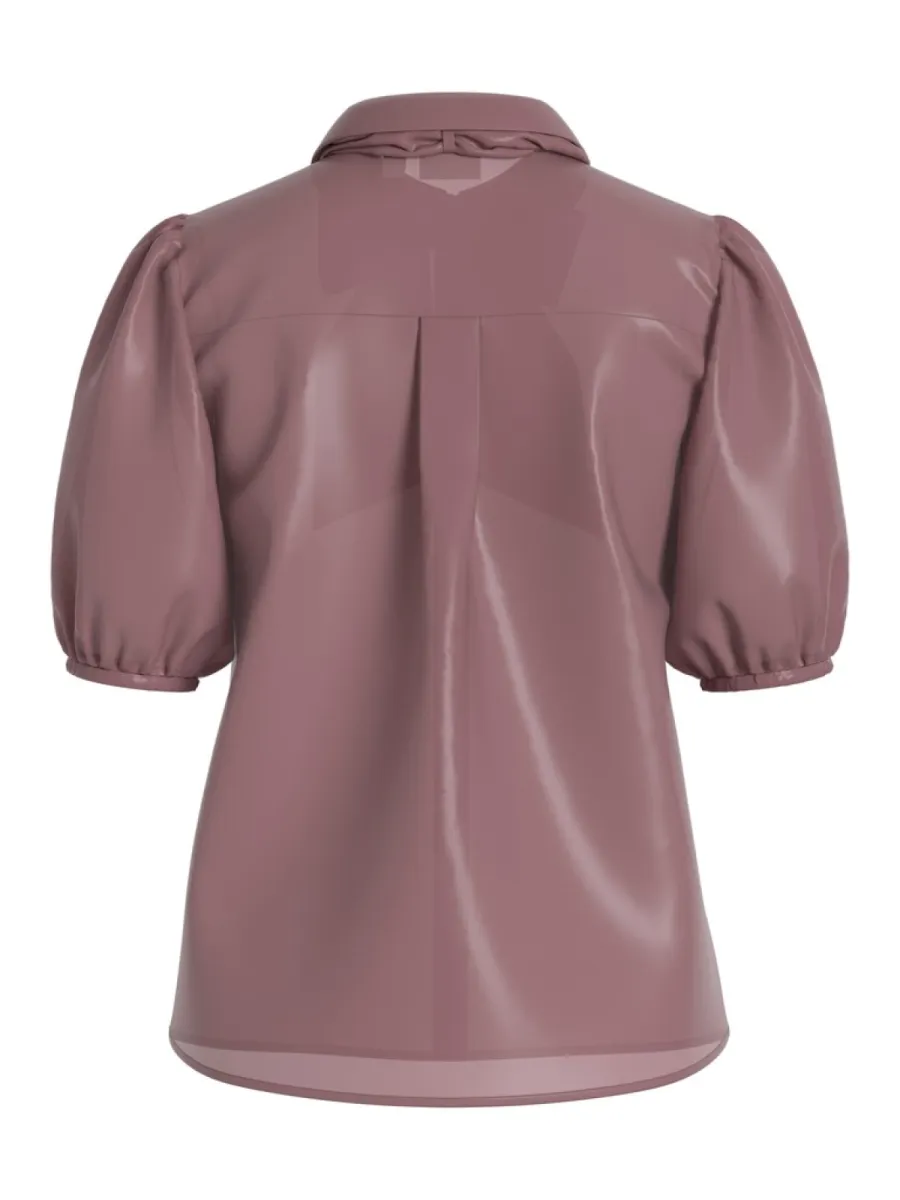 VILA-VIKLARINA 2/4 BOW SHIRT/LC-14121057-Nostalgia Rose-ROSE