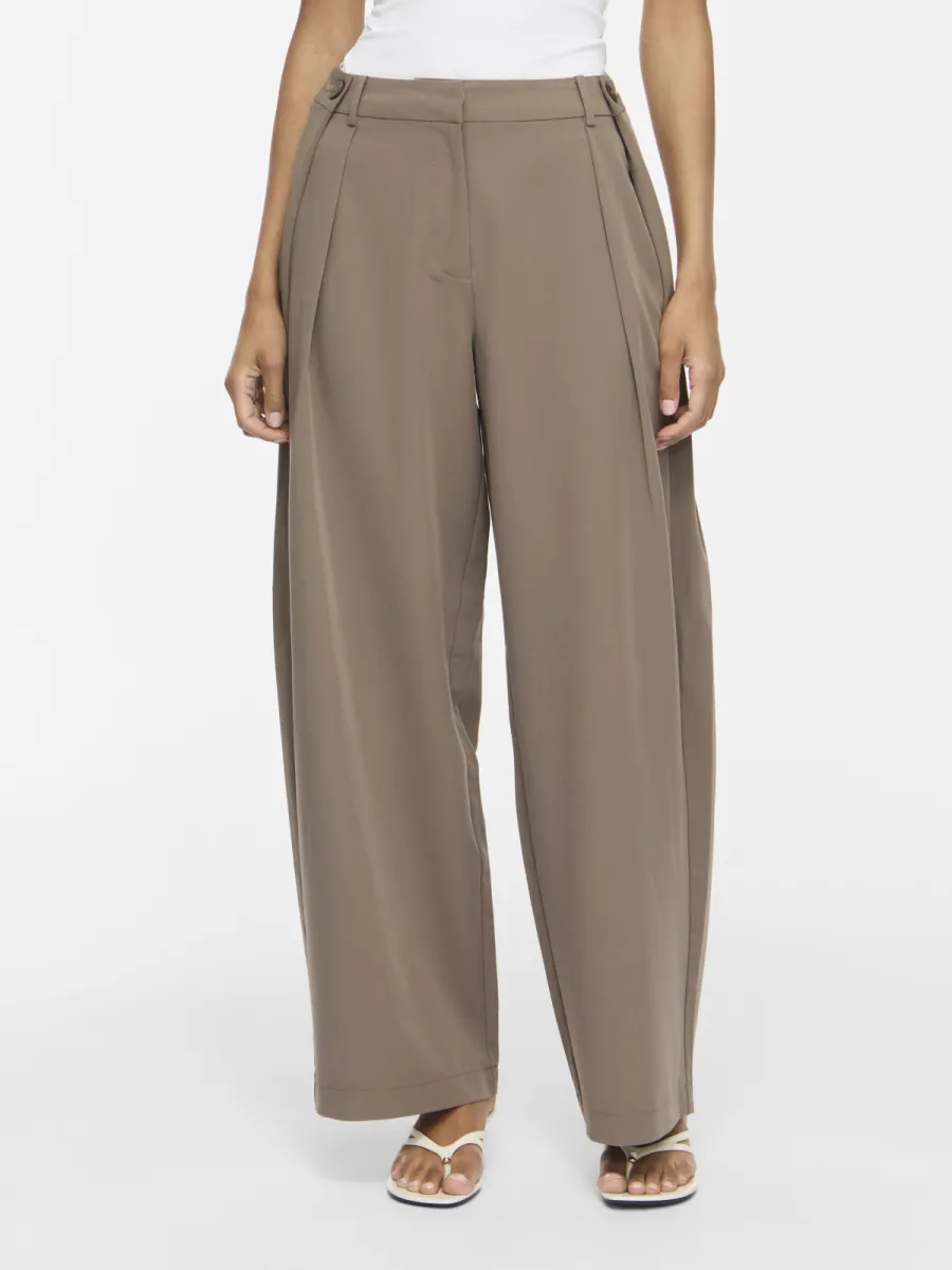 VILA-VIMAYA RW TAILORED PANT-14117373-Falcon-BRUIN