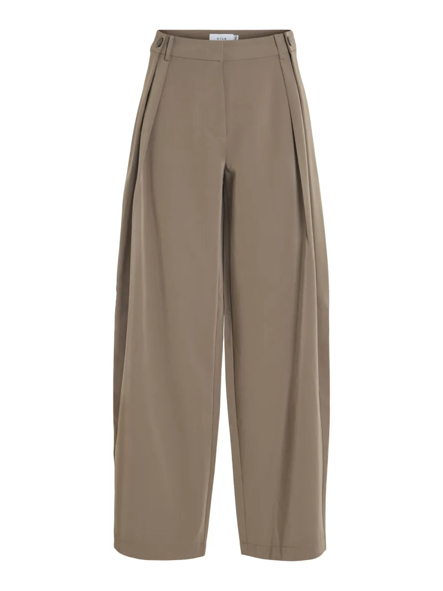 VILA-VIMAYA RW TAILORED PANT-14117373-Falcon-BRUIN