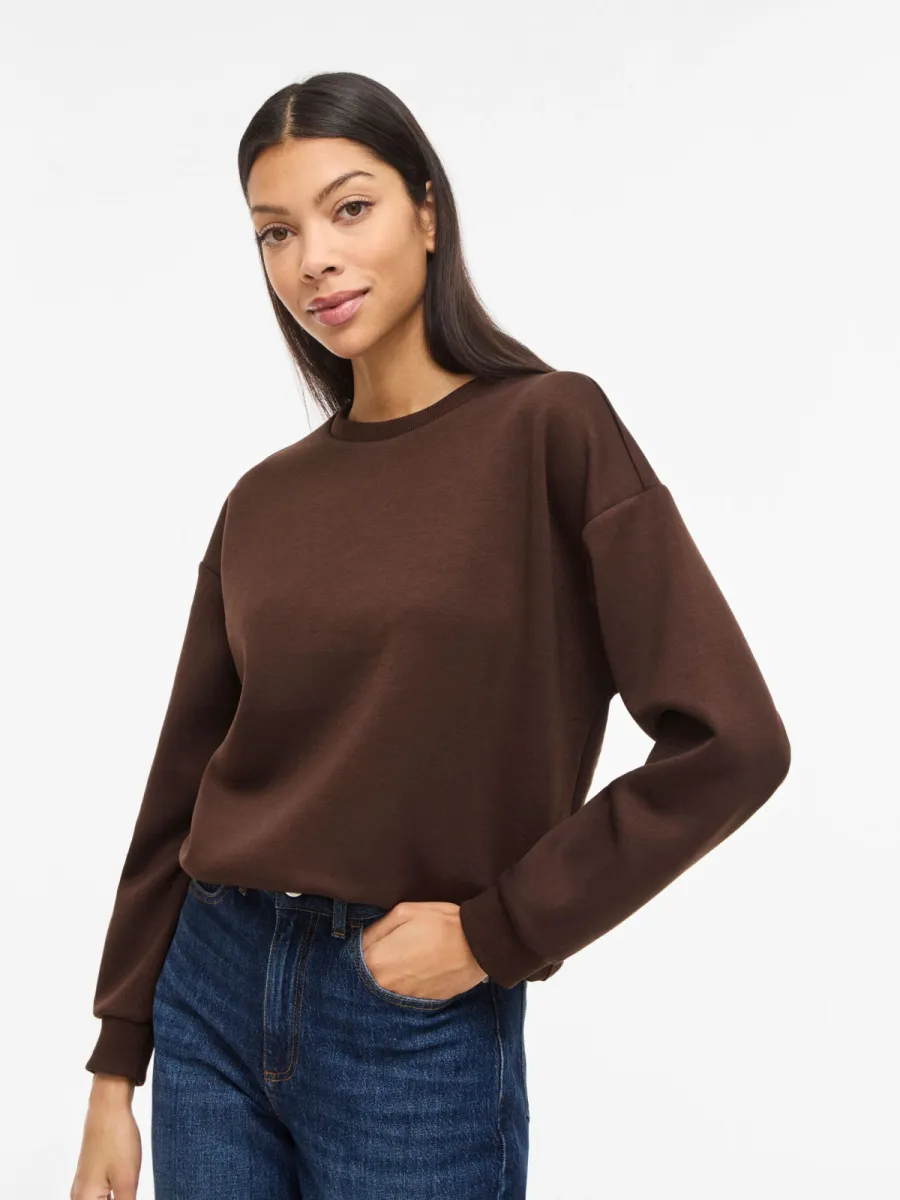 vila-visandy-l-s-sweat-top-14103140-coffee-bean-cafe-1 VILA-Visandy l/s sweat top-14103140-Coffee bean-CAFE