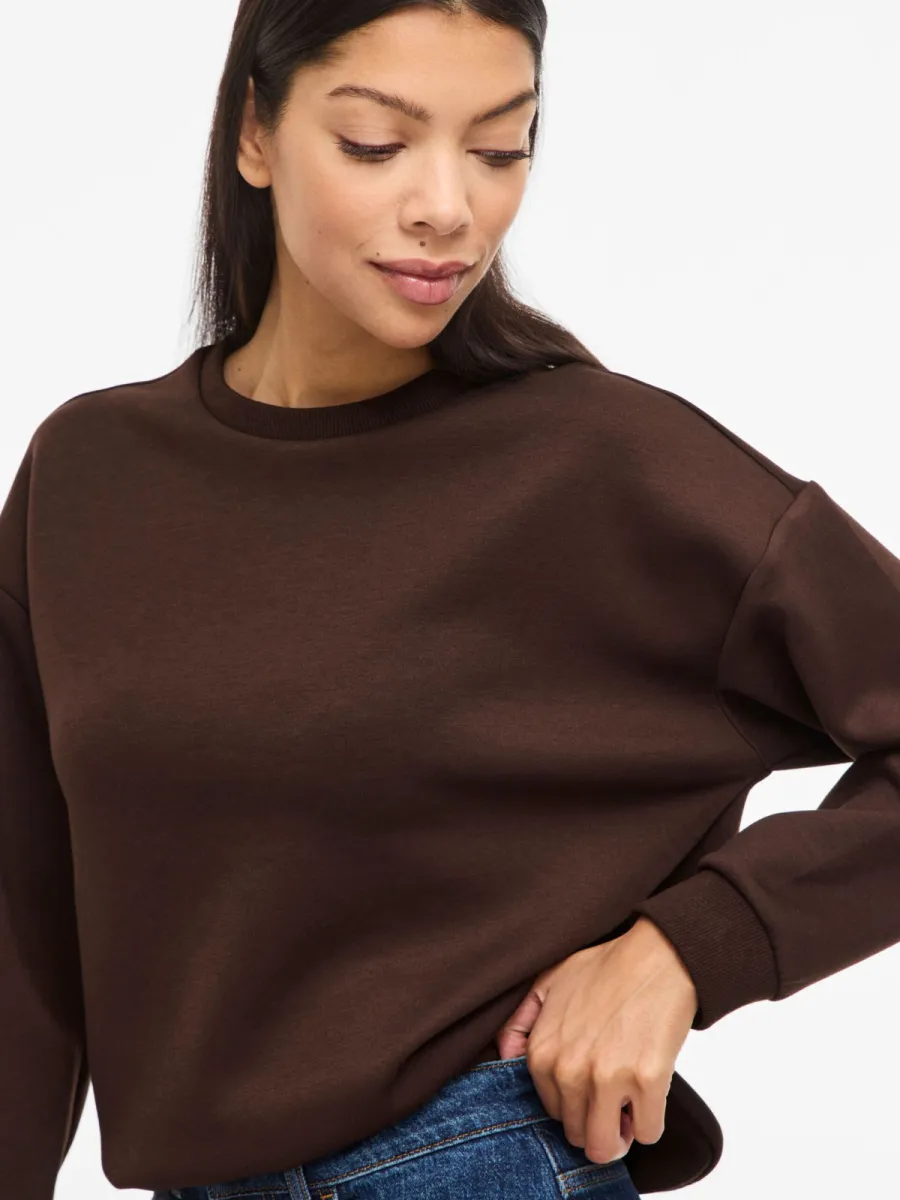 vila-visandy-l-s-sweat-top-14103140-coffee-bean-cafe-3 VILA-Visandy l/s sweat top-14103140-Coffee bean-CAFE