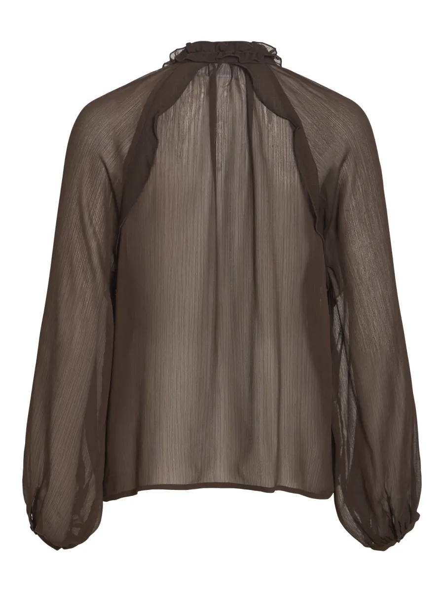 vila-vitiro-v-neck-l-s-flounce-top-bfs-14116881-coffee-bean-cafe-4 VILA-VITIRO V-NECK L/S FLOUNCE TOP/BFS-14116881-Coffee Bean-CAFE