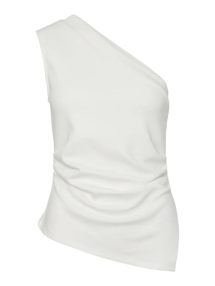 Y.A.S-YASVENICE ONE SHOULDER TOP-26037727-Star White-WIT