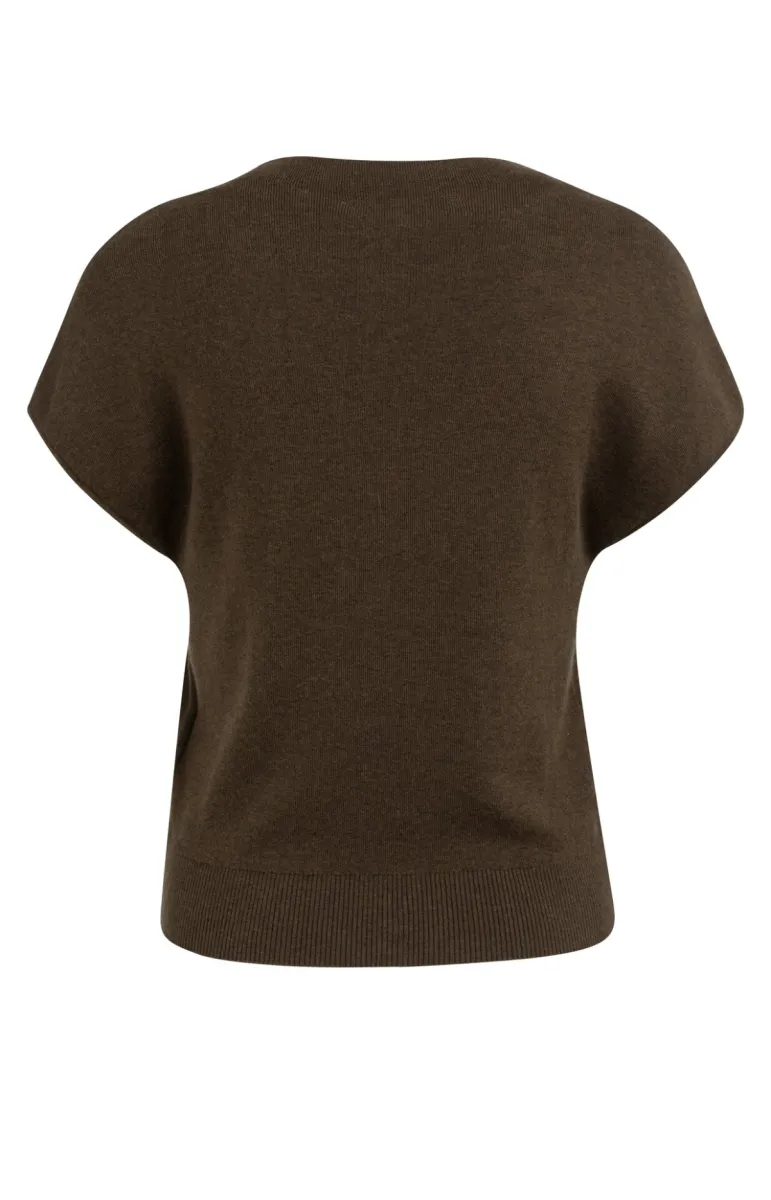 yaya-mouwloos-gebreid-vest-met-knop-cotton-polyester-polyamide-908142-01-010163-607-908142-donker-bruin-1 YAYA-Mouwloos gebreid vest met knop; Cotton/Polyester/Polyamide; 908142-01-010163-607-908142-DONKER BRUIN