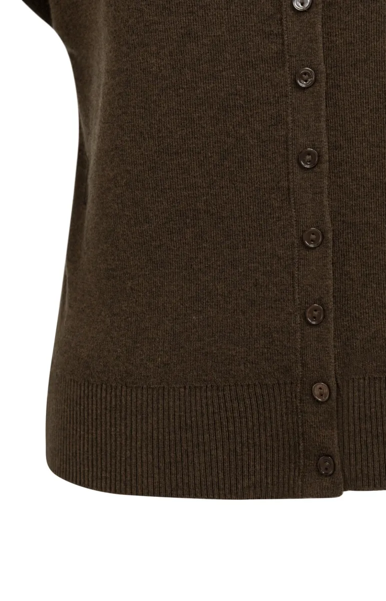 yaya-mouwloos-gebreid-vest-met-knop-cotton-polyester-polyamide-908142-01-010163-607-908142-donker-bruin-2 YAYA-Mouwloos gebreid vest met knop; Cotton/Polyester/Polyamide; 908142-01-010163-607-908142-DONKER BRUIN