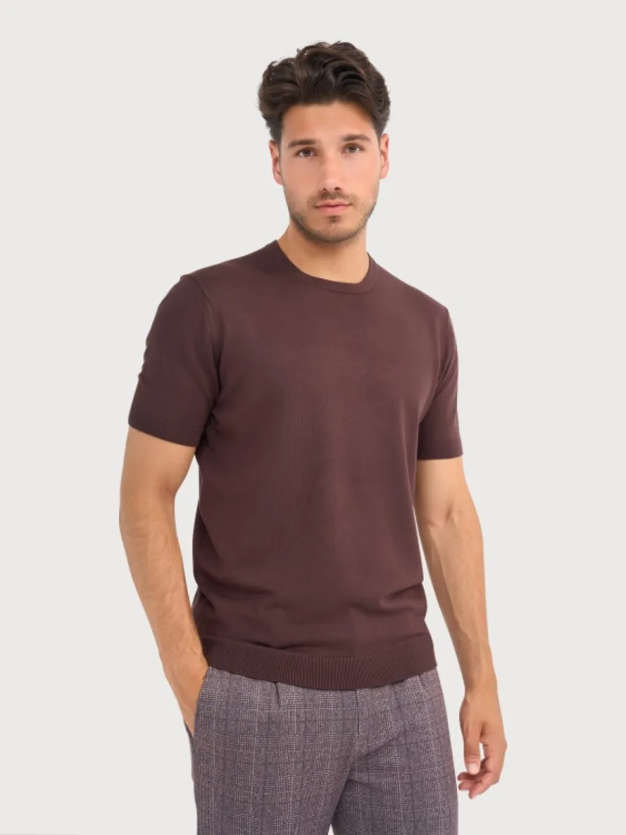 BLUE INDUSTRY-T-shirts-KBI-M17-Brown-BRUIN