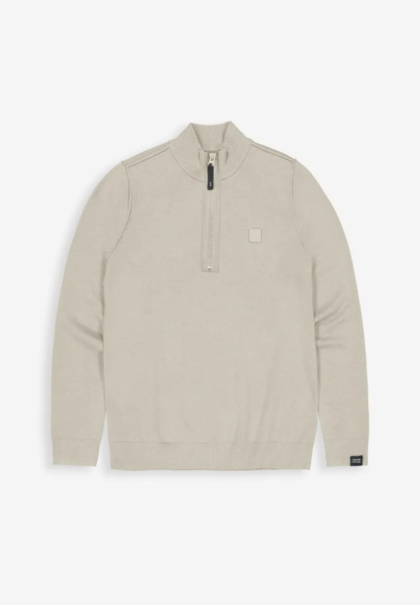 BUTCHER OF BLUE-Clifden halfzip-M2626100-697 Lt. sand-ZAND