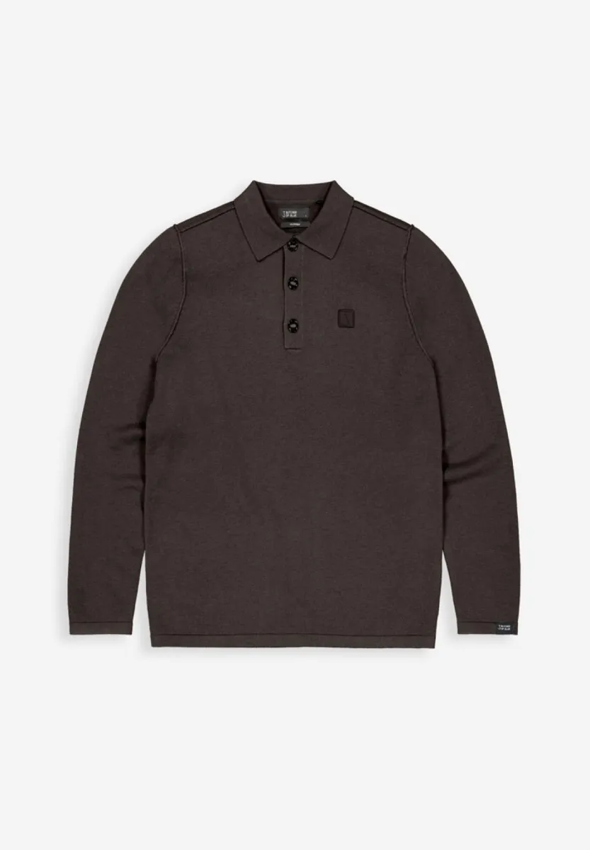 BUTCHER OF BLUE-Clifden polo-M2626102-694 Topaz brown-BRUIN