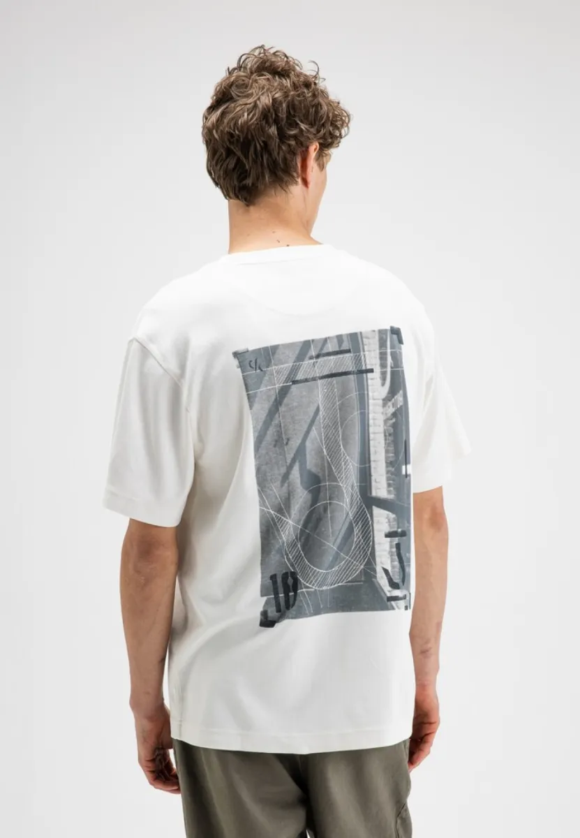 BUTCHER OF BLUE-Mercer Hook Loose Tee-M2622022-112 Titan White-OFF WHITE