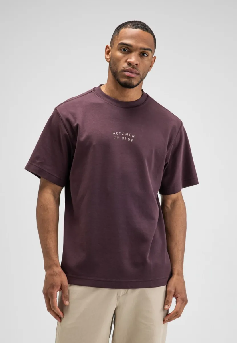 BUTCHER OF BLUE-Mercer Layer Loose Tee-M2622023-845 Pascha Purpl-LILA