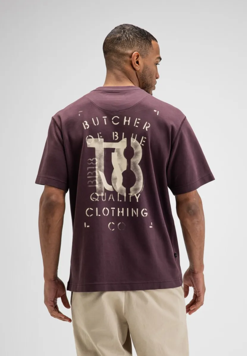 BUTCHER OF BLUE-Mercer Layer Loose Tee-M2622023-845 Pascha Purpl-LILA
