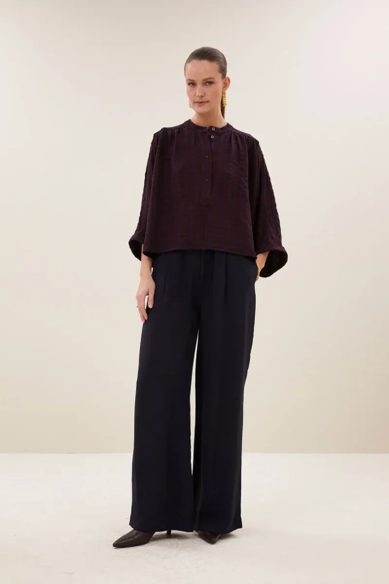 by-bar-jess-blouse-26412066-1341-wine-check-rood-2 By-bar-jess blouse-26412066-1341 wine check-ROOD