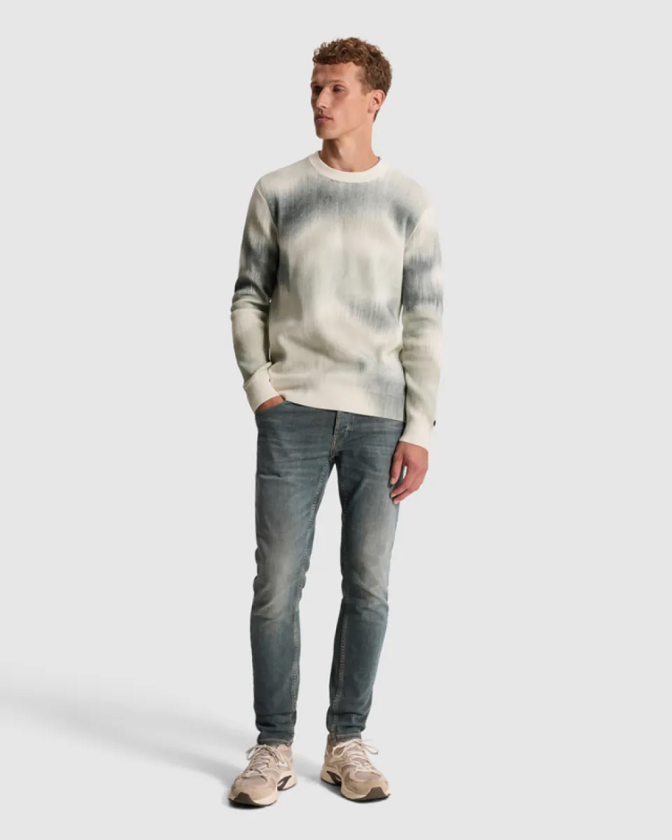 cast-iron-crewneck-regular-fit-cotton-blend-ckw2608304-7555-wit-1 CAST IRON-Crewneck regular fit cotton blend-CKW2608304-7555-WIT
