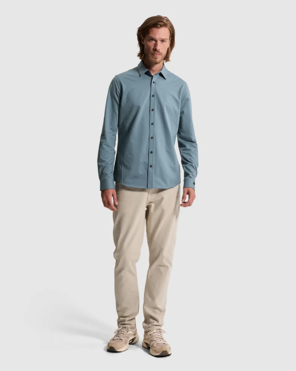 cast-iron-long-sleeve-shirt-twill-jersey-csi2608200-5146-blauw-1 CAST IRON-Long sleeve shirt Twill Jersey-CSI2608200-5146-BLAUW