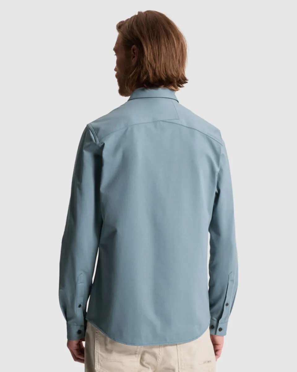cast-iron-long-sleeve-shirt-twill-jersey-csi2608200-5146-blauw-2 CAST IRON-Long sleeve shirt Twill Jersey-CSI2608200-5146-BLAUW