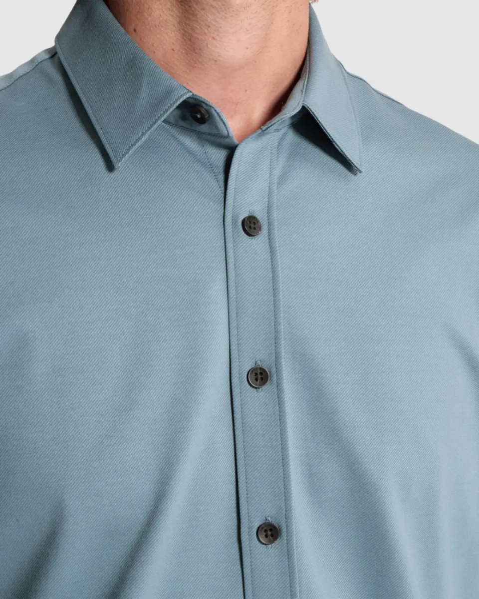 cast-iron-long-sleeve-shirt-twill-jersey-csi2608200-5146-blauw-5 CAST IRON-Long sleeve shirt Twill Jersey-CSI2608200-5146-BLAUW