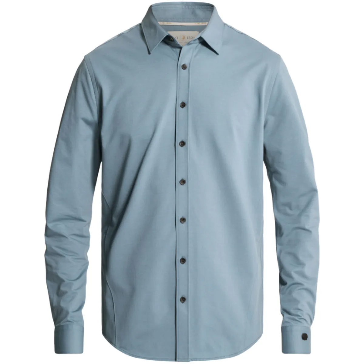 cast-iron-long-sleeve-shirt-twill-jersey-csi2608200-5146-blauw-6 CAST IRON-Long sleeve shirt Twill Jersey-CSI2608200-5146-BLAUW