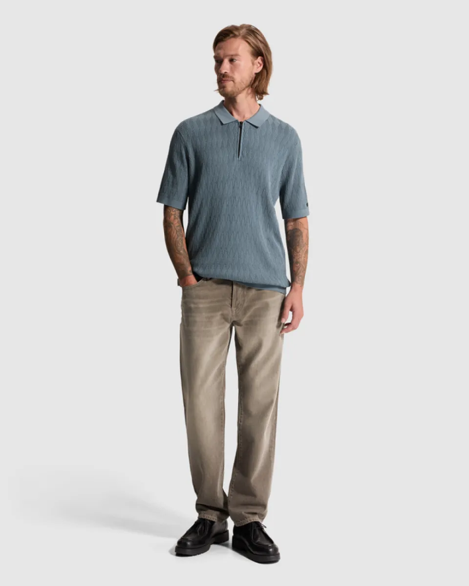 cast-iron-short-sleeve-polo-regular-fit-cott-cpss2608850-5146-blauw-1 CAST IRON-Short sleeve polo regular fit cott-CPSS2608850-5146-BLAUW