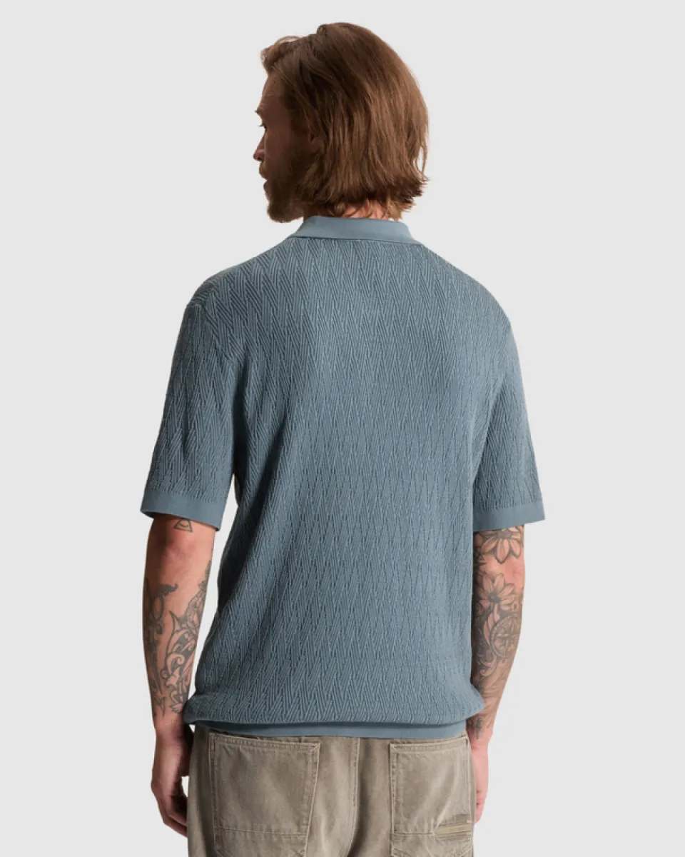 cast-iron-short-sleeve-polo-regular-fit-cott-cpss2608850-5146-blauw-2 CAST IRON-Short sleeve polo regular fit cott-CPSS2608850-5146-BLAUW