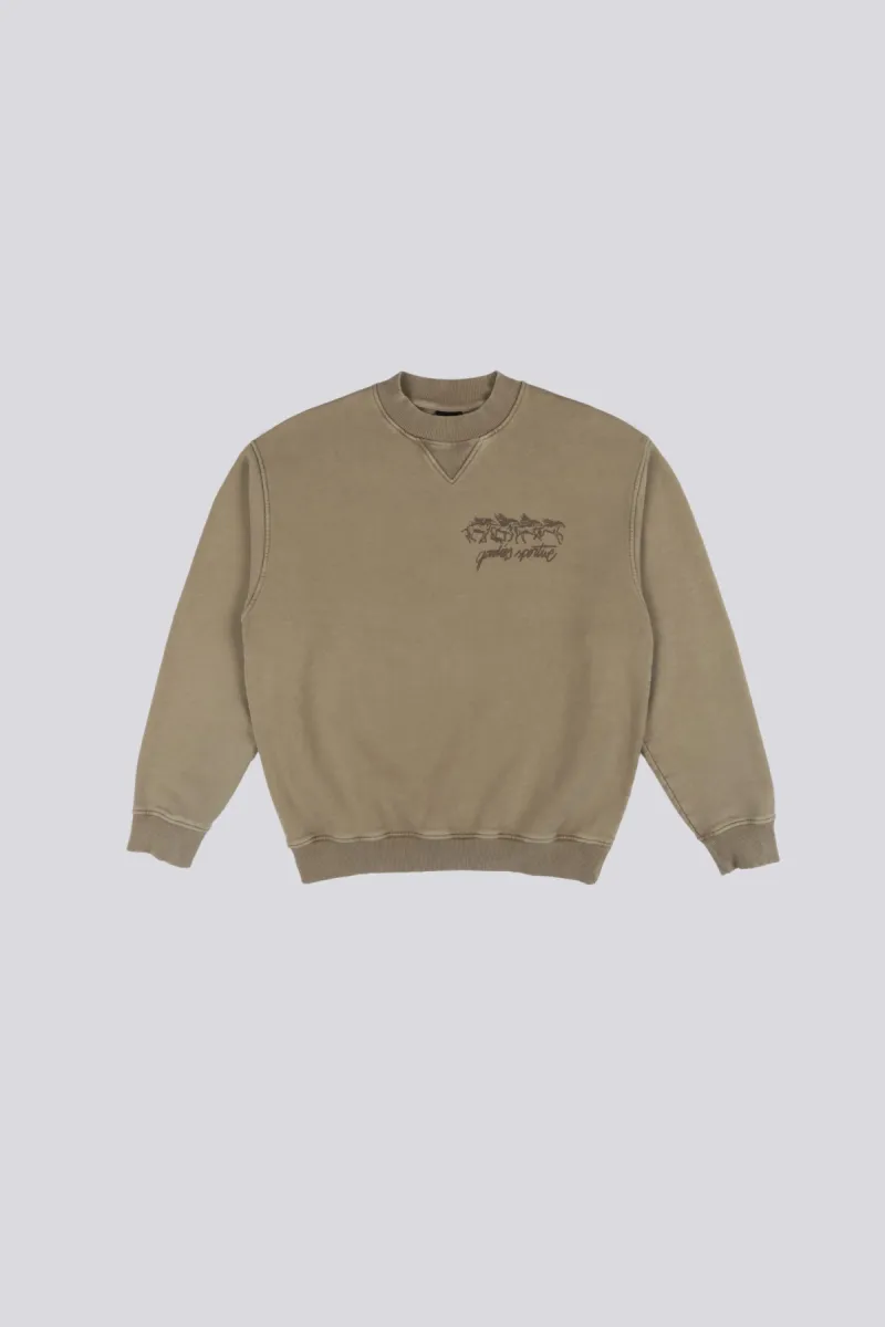 goodies-sportive-les-chevaux-sauvages-crewneck-lcsc26-olive-green-olijf-3 Goodies Sportive-les chevaux sauvages crewneck-LCSC26-Olive green-OLIJF