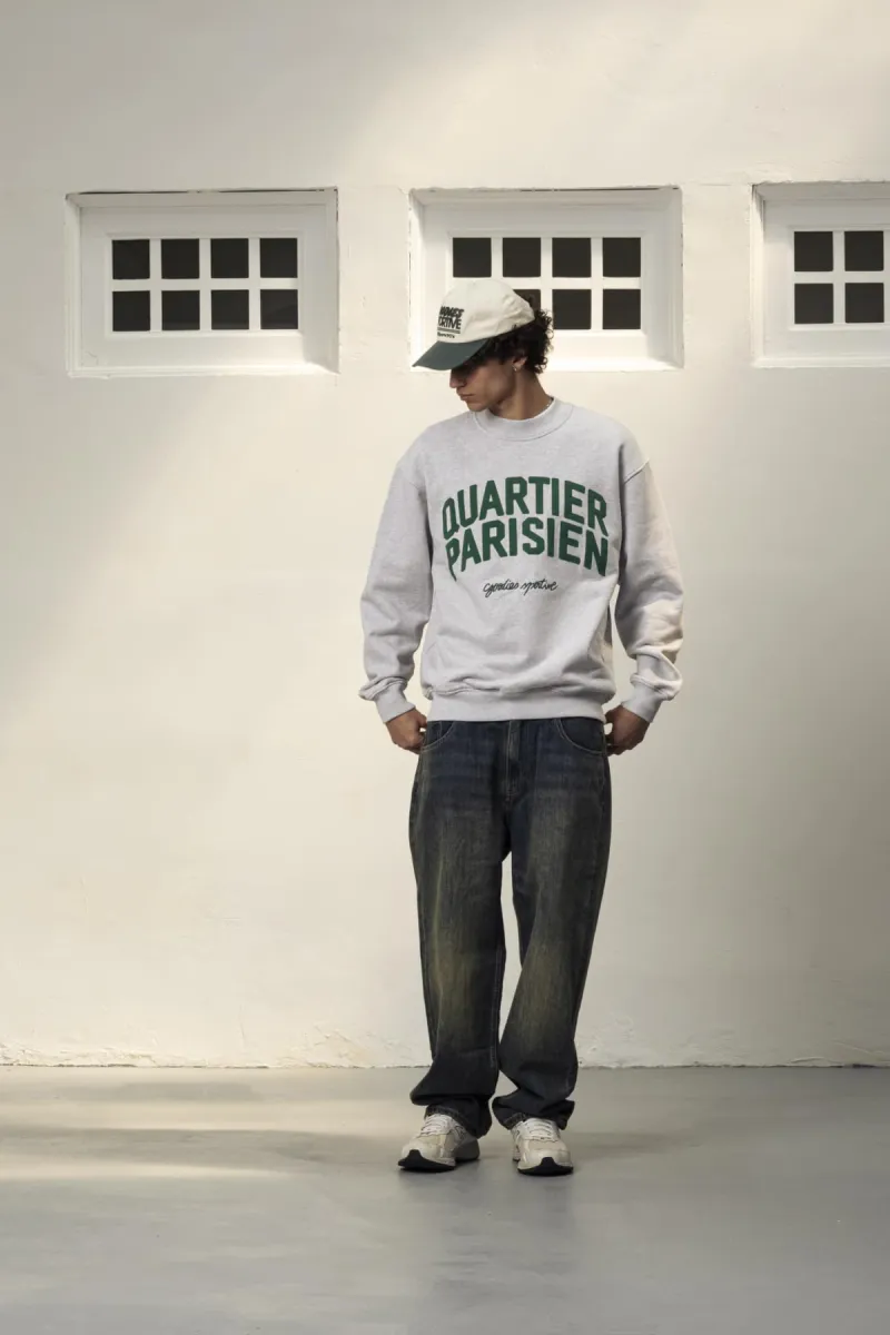 Goodies Sportive-Quartier parisien vigore crewneck-QPVC26-Vigore-GRIJS