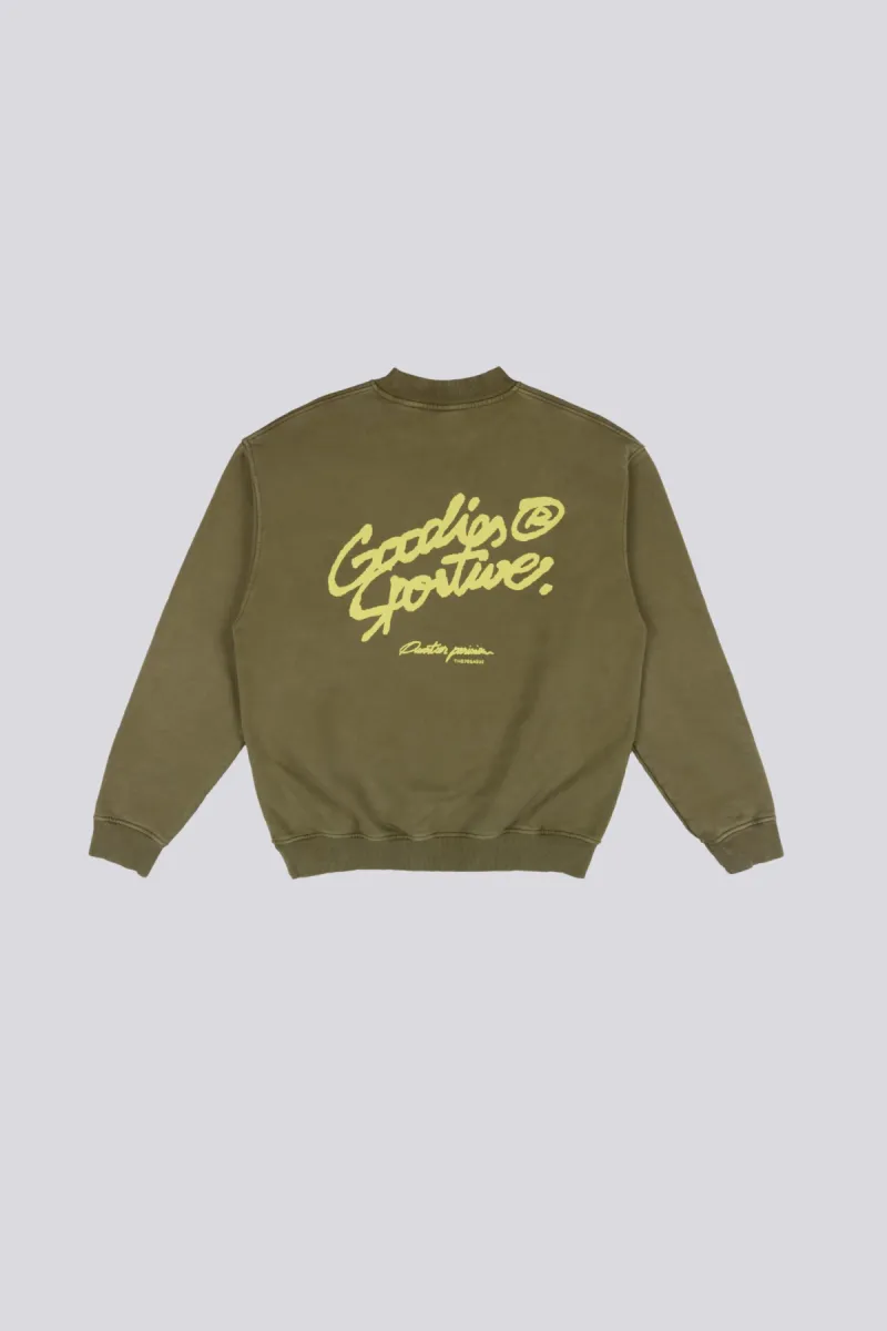 Goodies Sportive-The pegasus khaki crewneck-TPKC26-Khaki-KHAKI