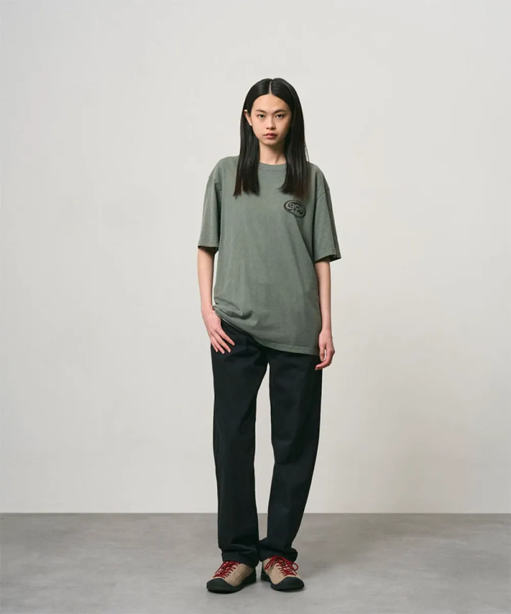 Gramicci-Gce tee pigment dyed-G6FM-T086-Sage pigment-GROEN