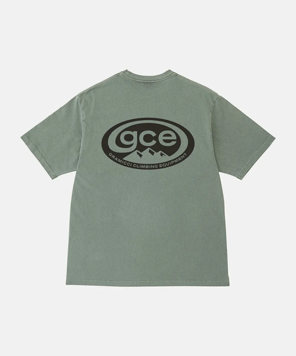 Gramicci-Gce tee pigment dyed-G6FM-T086-Sage pigment-GROEN