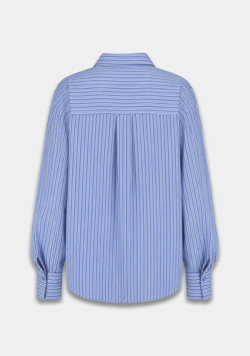 Harper & Yve-Ted-AW6C601-420 Stripe Blue-BLAUW COMBINATIE