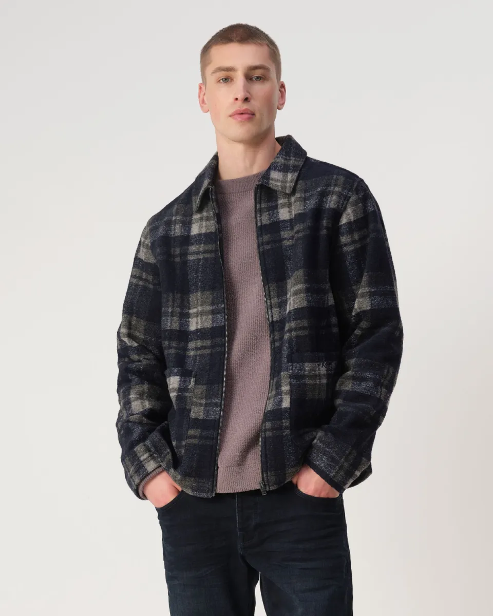 JC RAGS-Benji check-107581-3905 Sky captain blue grote ruit-DONKER BLAUW