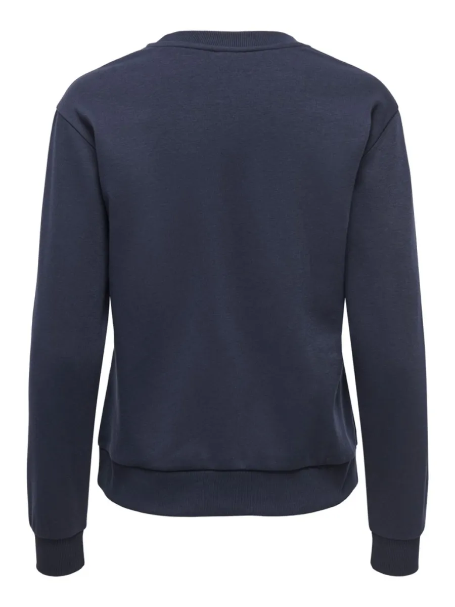 JDY-JDYPARIS L/S EMB SWEAT JRS NOOS-15221015-Night Sky-NAVY