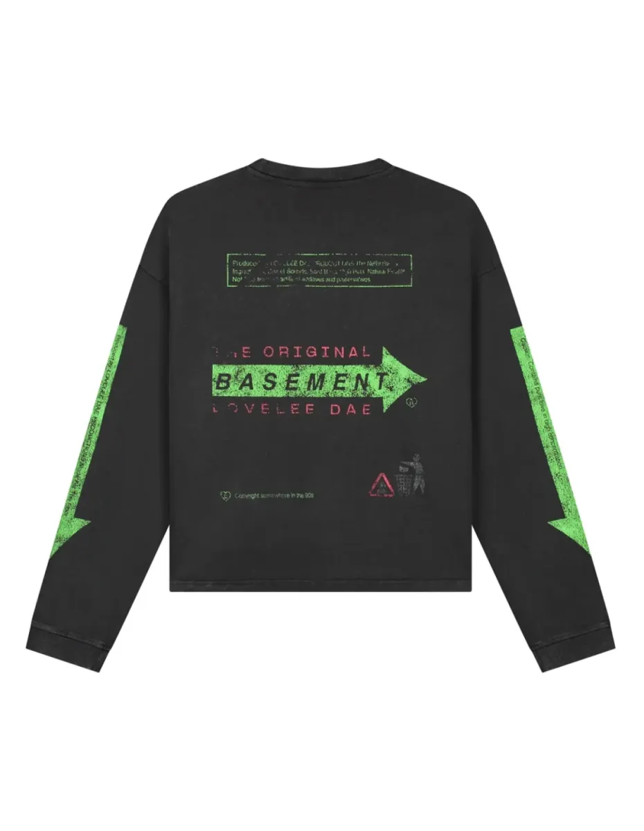 Lovelee Dae-Frankie basement LS-LLD000030-2 Washed black-ZWART